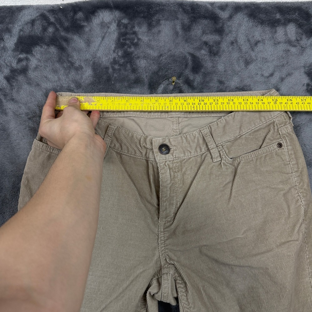 Eddie Bauer Corduroy Pants Womens 10 Tan Curvy Bootcut Stretch Khaki - Picture 5 of 9